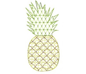Stickdatei - Ananas Gemustert